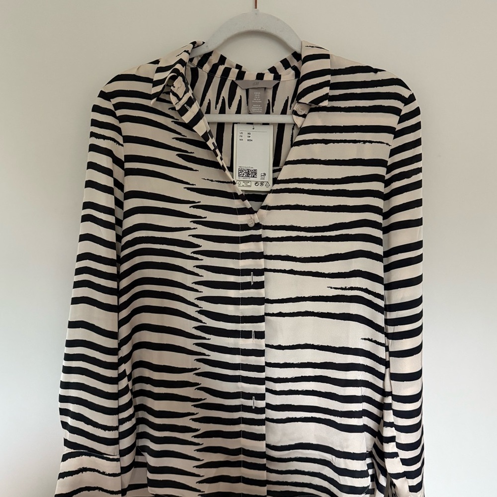 H&M Zebra Print Women's Top